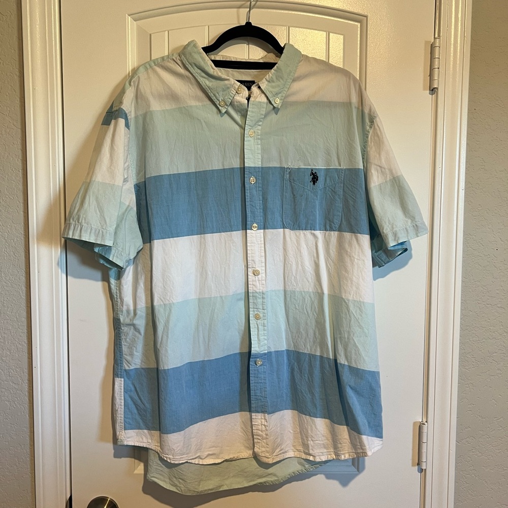 U.S. Polo Assn. Men's Multi-Blue Striped Shirt